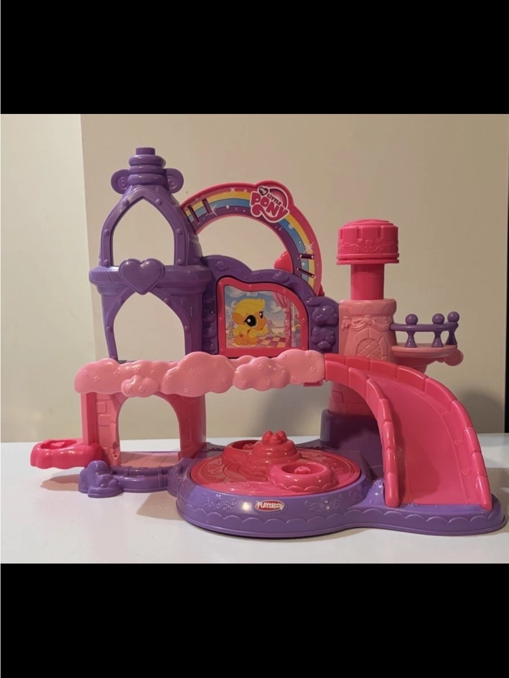 2014 Playskool My Little Pony Playset Purple Pink MLP Little People Compatible